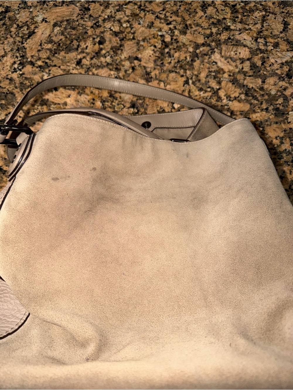 Coach Edie Shoulder Bag - Soft Taupe Carryall - Picture 7 of 10